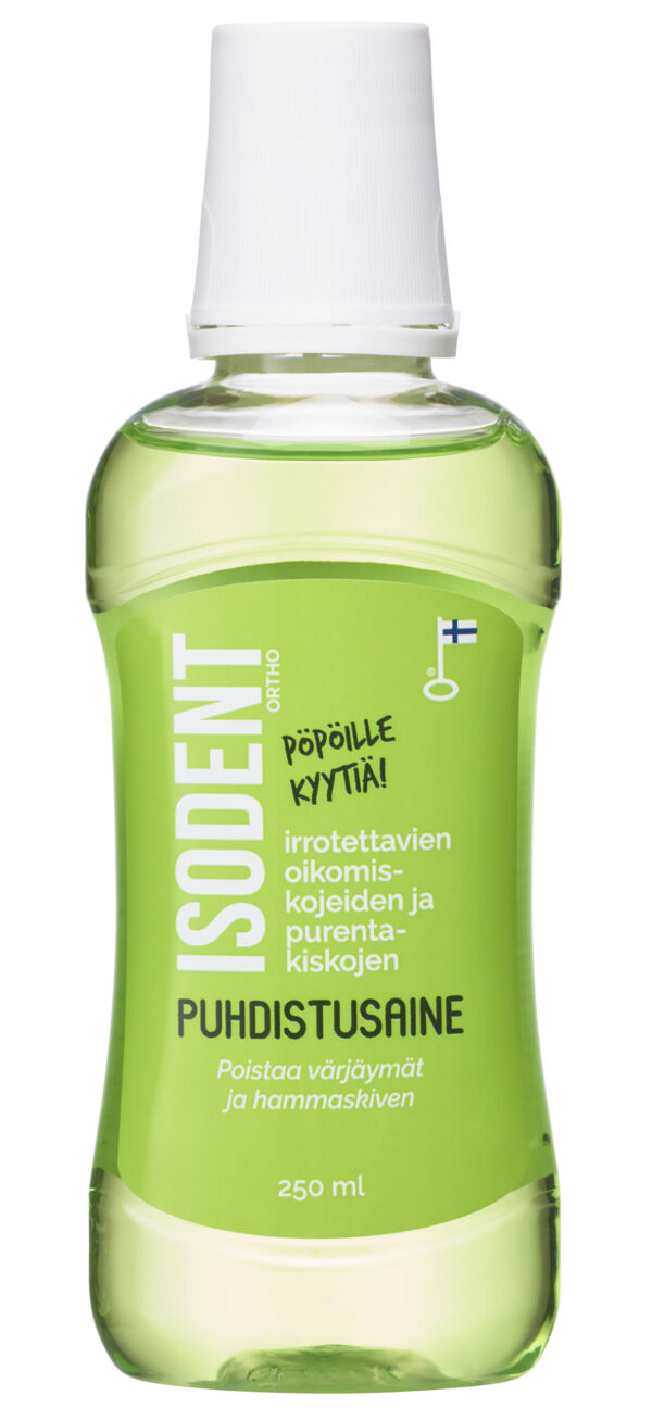 6430043960025 ISODENT ORTHO PUHASTUSVEDELIK ORTODONTILISTELE APARAATIDELE JA HAMBAKAPEDELE 250 ML